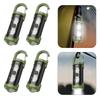 Mini Flashlight Multifunctional COB LED Keychain Flashlight 4 Light Modes Ultralight Camping Flashlight for Outdoor Emergency