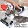 Support d'angleuse pour coupe en chanfrein de carrelage à 45 degrés Support de coupe spécial Support fixe pour meulage d'angle portable Sans poussière