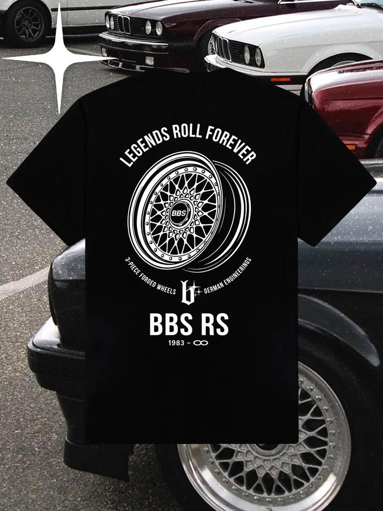 Oversized Y2K BBS Wheels T‑shirt