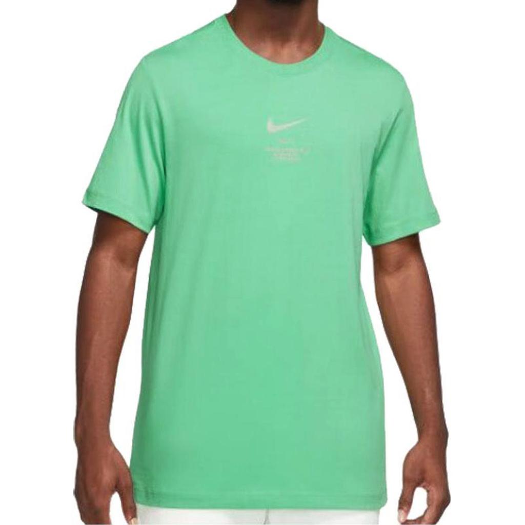 Nike T Shirts Men's Green Crew Neck Moderate DZ2882-363
