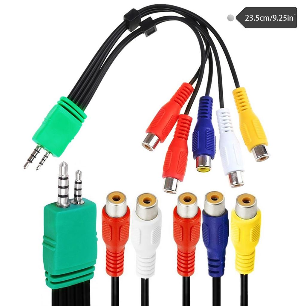 Videokabel 3,5mm 2,5mm Draht für BN3901154 LED-TV Komponentenkabel Video-Komponenten-Adapterkabel 20cm/7,87in Lang