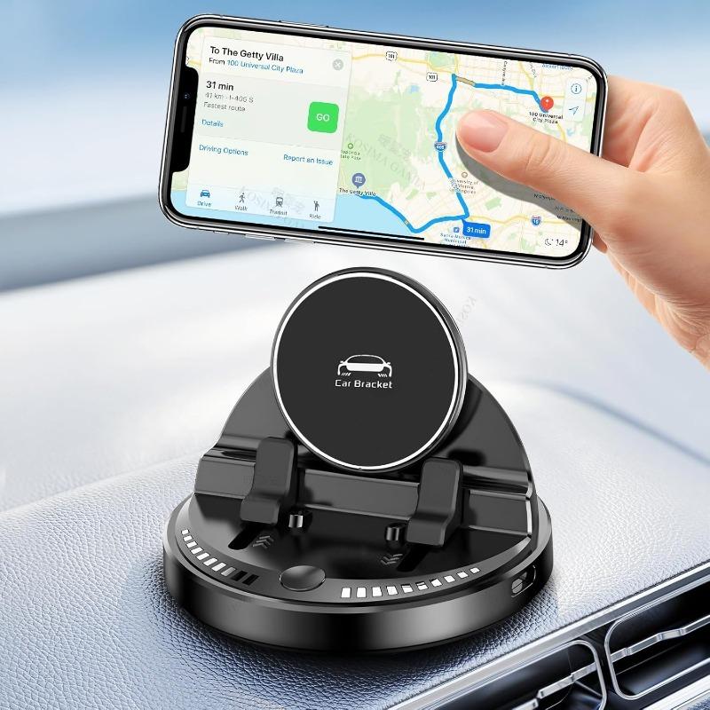 Car Phone Holder Wireless Charging Dashboard Auto Phone Bracket Support 360 Rotatable for In Car Cell Phone Holder Stand