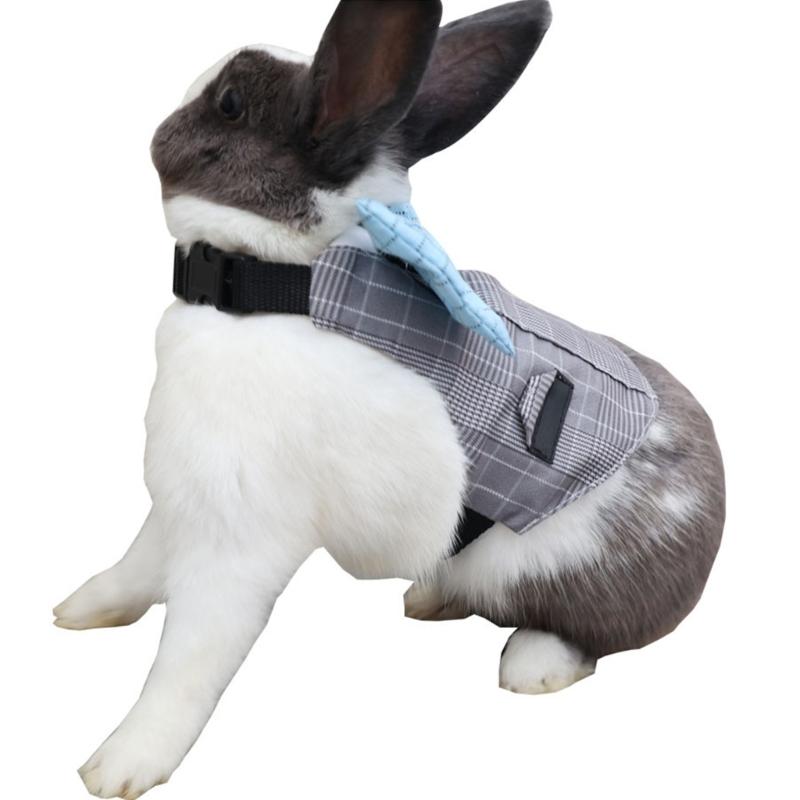 Breathable Rabbit Harness for Small Pet No Pull Design Easy Walk Vest with Adjustable Fit