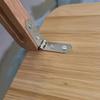 4Pcs 270 Degree Foldable Hinges Metal Cabinet Door Hinges Durable Flap Screw-On Hinges Furniture Hardware