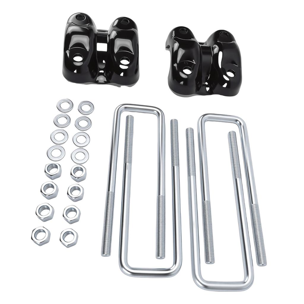Rear Axle U Bolts and Plates Kit 15592585 15592586 Replacement for Blazer C1500 K1500 Silverado 1500 Tahoe