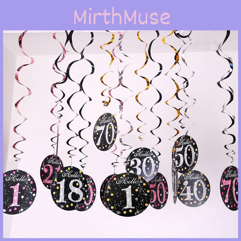 Elegant Black And Fuchsia Spiral Birthday Number Decor For 21st Party Celebrations