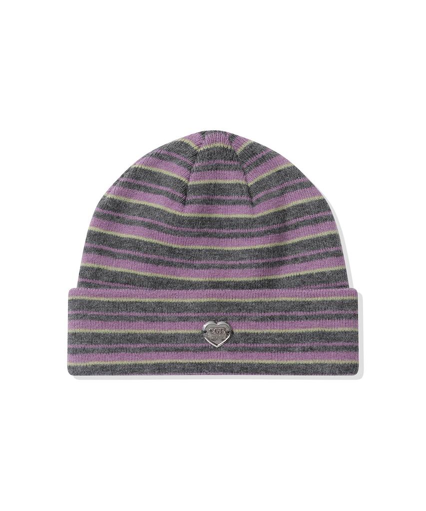 CGP Striped Beanie_Purple