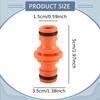 10 Pieces Garden Hose Connector Fittings for Plumbing Yard Irrigation System White