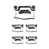 Roof Cargo Rack Mounting Hardware Kit with Bolt Fastening Parts and Hand Tighten Knobs for Vehicle Roof Rack Repair