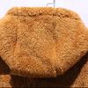 Men Winter Coat Plush Zipper Hooded Solid Color Soft Cold-proof Thicken Plus Size Autumn Coat for Outdoor