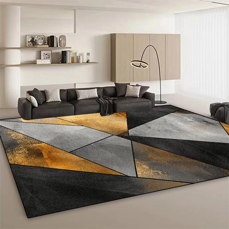 

Modern Geometry Large Area Living Room Rug Bedroom Decoration Abstract Carpet Non-slip Sofa Coffee Table Mat Washable Lounge Rug 60x90cm