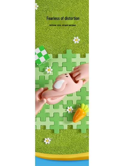 EVA Non-Slip Cartoon Slippers for Little Girls - Soft Sole, Cute Indoor Summer Sandals, Parent-Child Matching