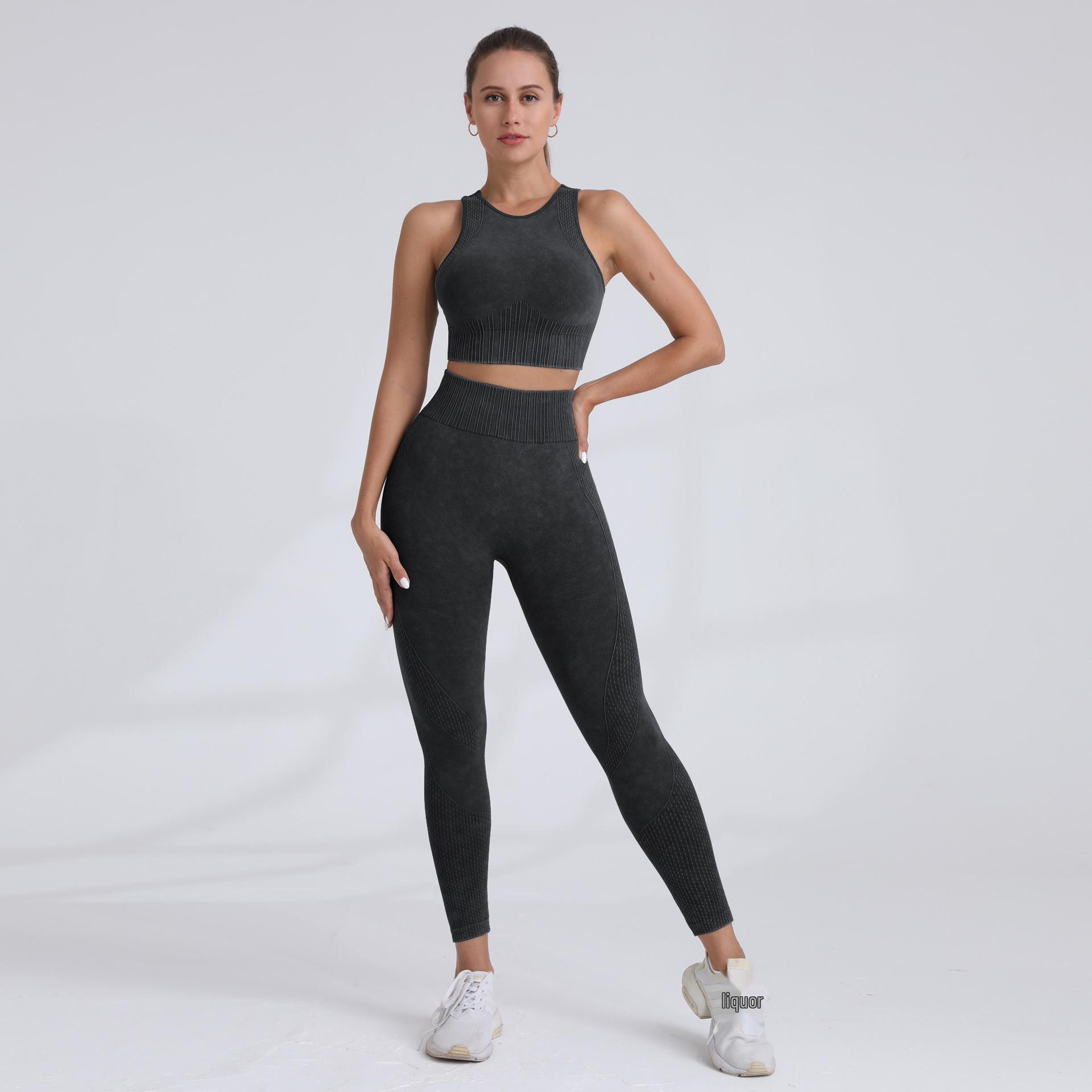 

Спортивный комплект высокой интенсивности: Осенне-зимний жилет и беговые брюки с высокой талией Large