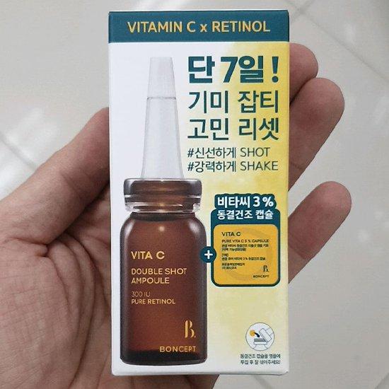 BONCEPT Vita c Lyofilizovaná ampule Dvojitá dávka Sada 50 mg + 10 ml