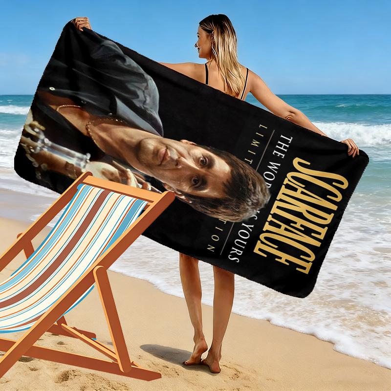 Power Ambition Scarface beach towel beach soft swim Absorbent bath towel seaside Fashion printing beach towel Travel and vacation towels