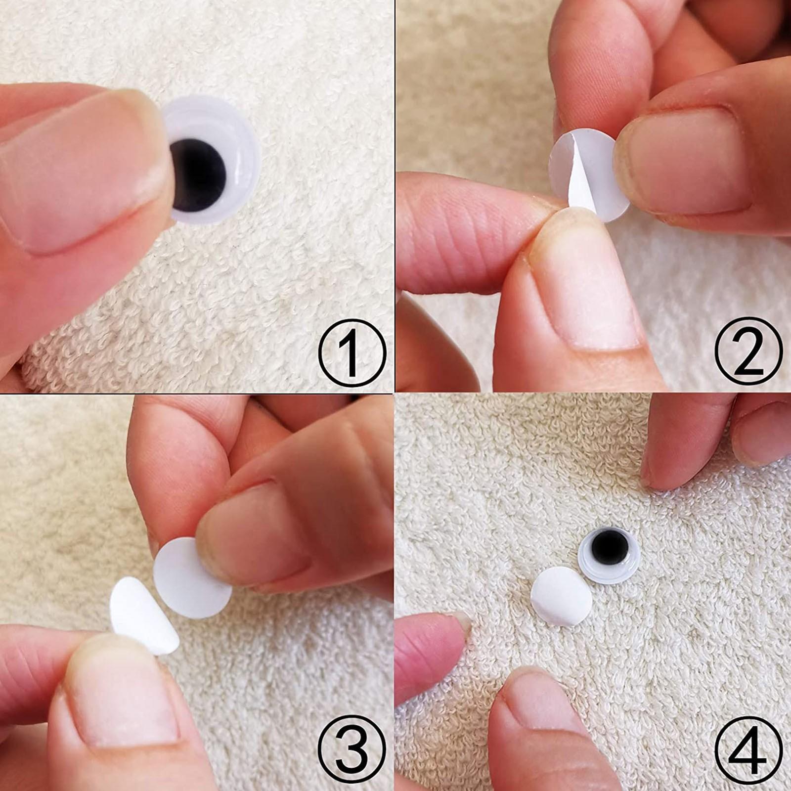 (нет)Черные смешанные покачивающиеся глаза с самоклеящимися поделками для скрапбукинга — фото 5