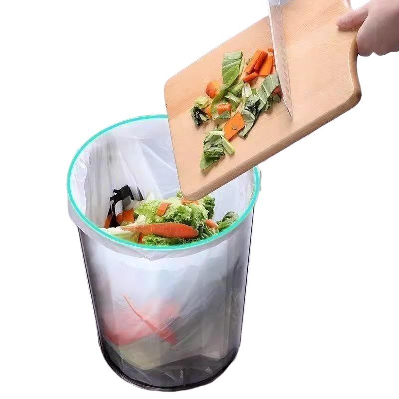 Acrylic Transparent Trash Can: Chic, Simple Storage Bin for Living Room, Kitchen, or Bathroom