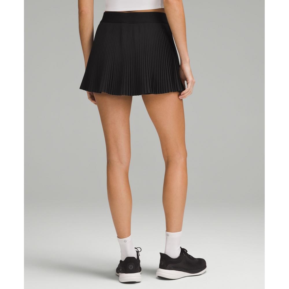 Lululemon Varsity High Rise Pleated Tennis Skirt Black