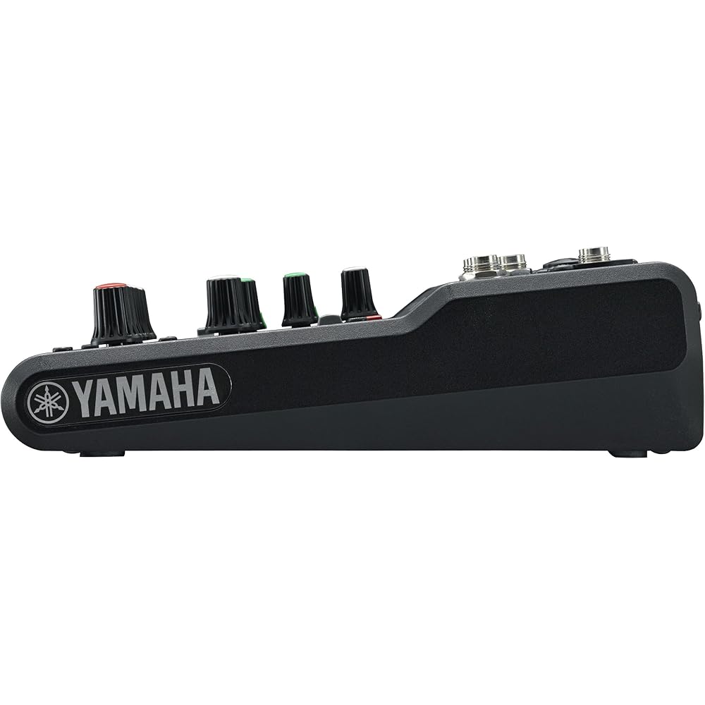 YAMAHA YAMAHA 6-channel Mixing Console MG06 with Maximum 2 Mic/6 Line Input Mic Preamp “D-PRE”, R...