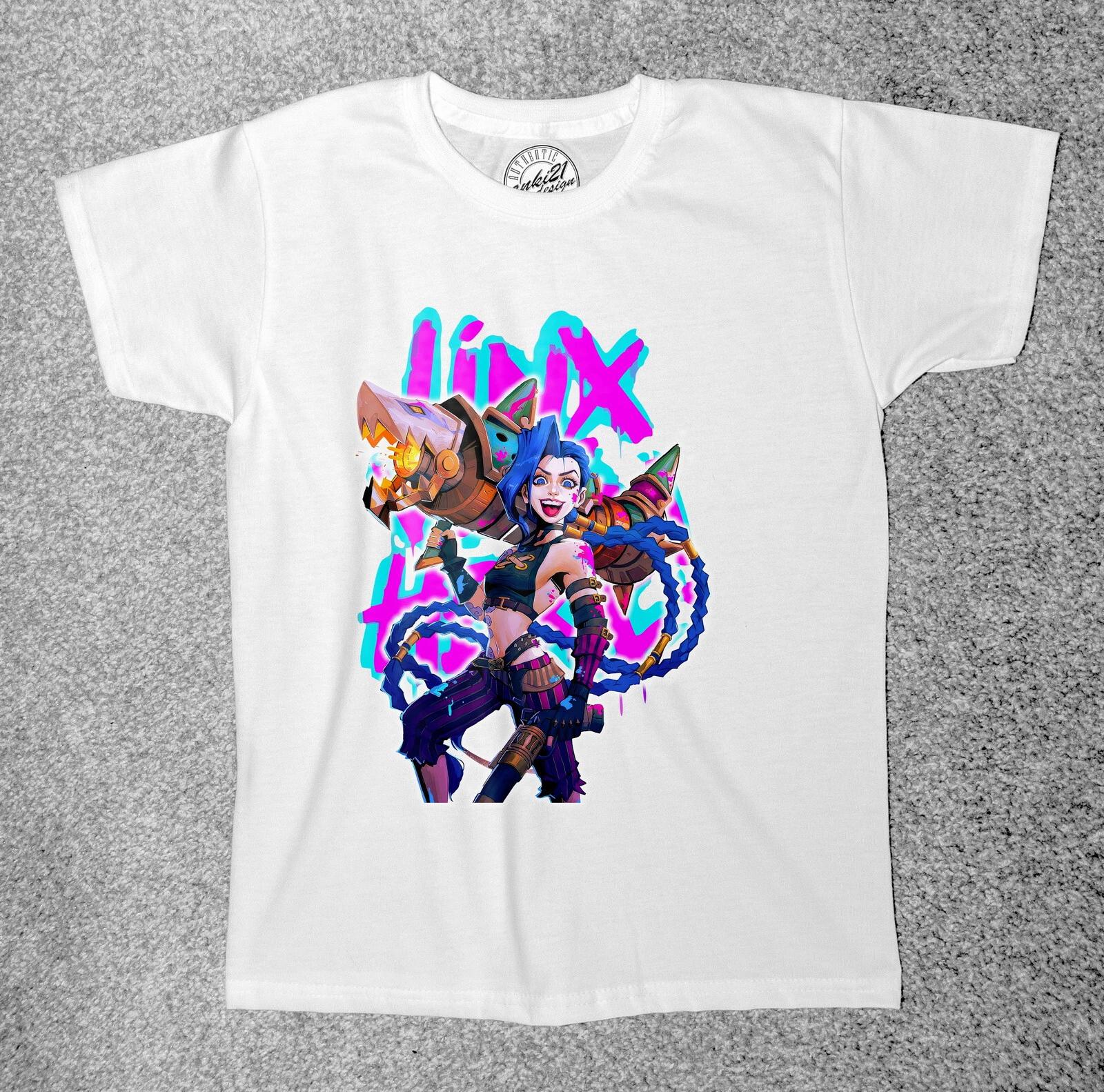 

Arcane League of Legends 006 JINX Anime/Manga Childrens/Kids Adult t shirts 100