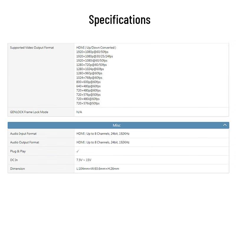 TCHD HDMI to SDI Video Converter