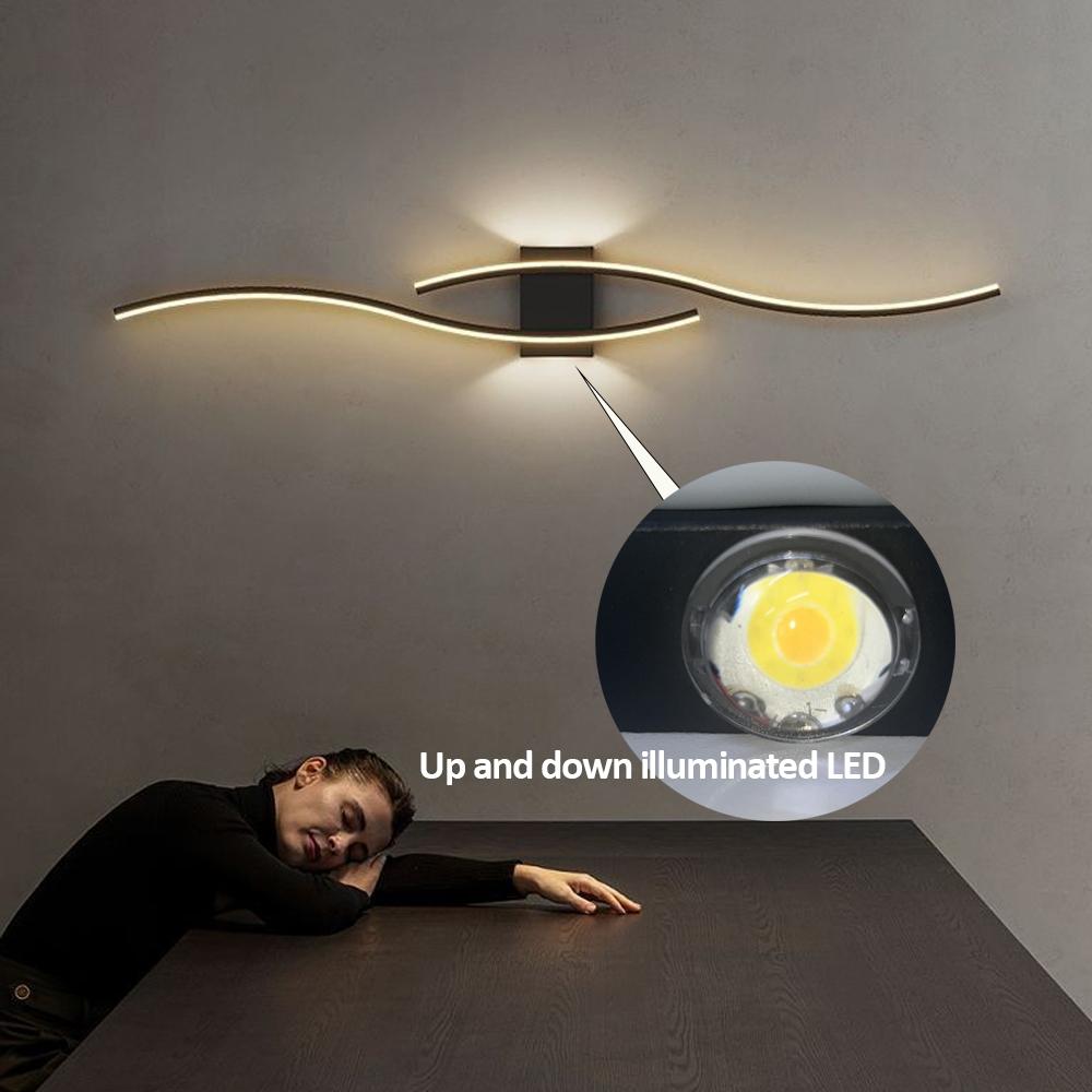 Recharge LED Wall Lamp 5400mA Led Wall Light For Background Decorative Light For Living Room Bedroom Home Lighting Fixture