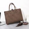 Men Business Bag Fashion Briefcases High Quality PU Leather Man 14" Laptop Portable Bag Large Capacity Men Handbag Shoulder Bags