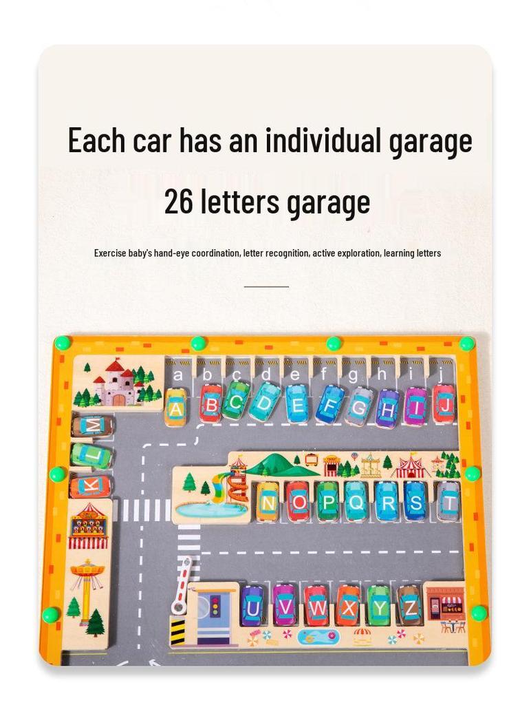 Magnetic Letter Maze: Color Matching & Pen Control Puzzle for Early Education