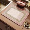 American retro kitchen countertop drain pad, diatomaceous earth absorbent pad, quick drying waterproof anti slip pad