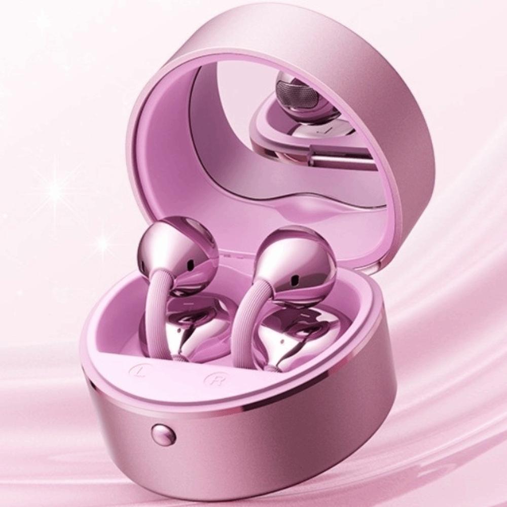 Waterproof Clip-On Earbuds With Mirror Bluetooth Headphones Wireless Earbuds  Daily Wear