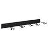 Electric Guitar Rack Aluminum Alloy Holds 5 Guitars Adjustable Hook Position Wall Mount Guitar Hanger for Mandolin Bass