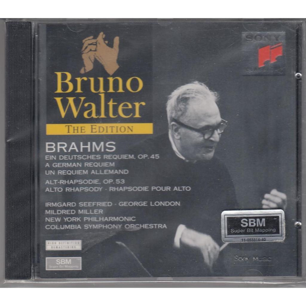 Used Brahms: A German Requiem Op. 45 & More - Walter Conducting