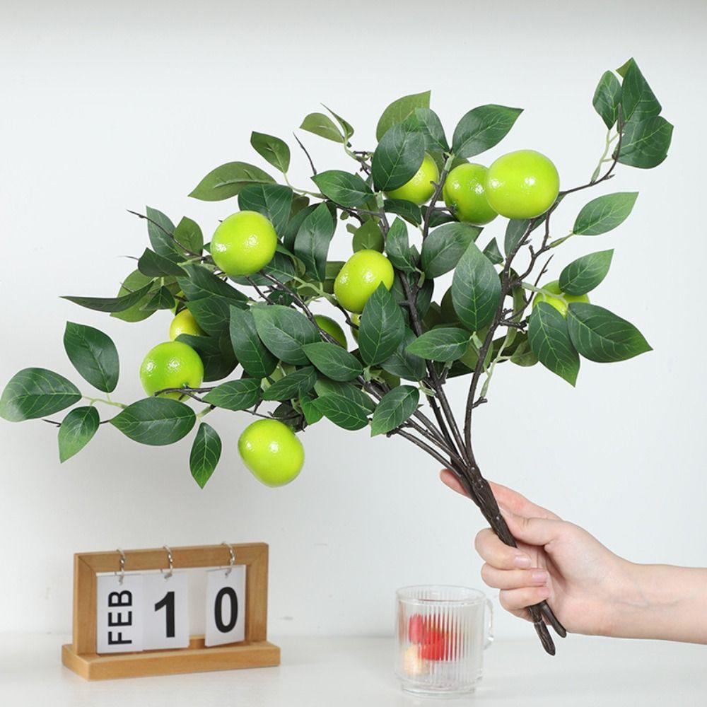 Vibrant Artificial Tangerine Branches Realistic Orange Tree Branch  Home Decor