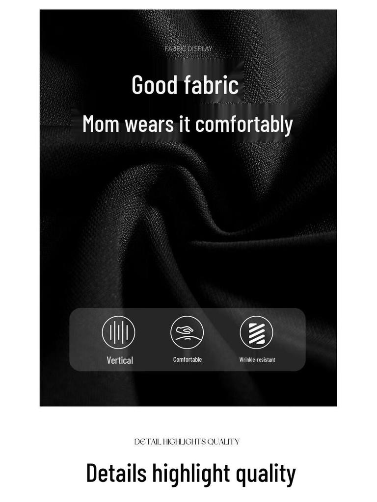 Pasite Dam Elastiska Casual Byxor med Raka Ben