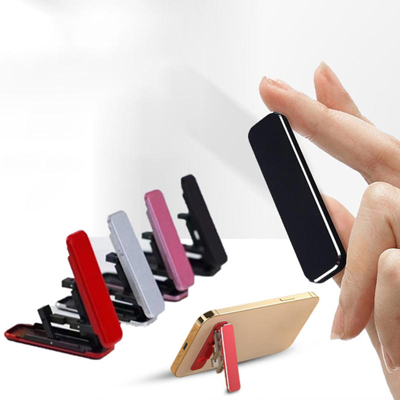 Mini Creative Folding Cellphone Stand Multifunctional Portable Adhesive Desk Mobile Phone Holder Kickstand Accessories