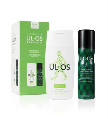 Urros Normal To Dry Facial Care Special Set (skin Milk 200ml + Face Wash 100g)