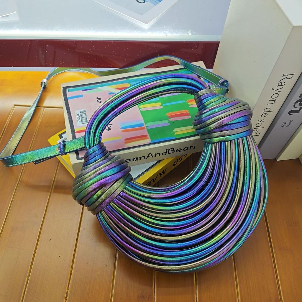 Fashion Handbag Bag Women'S High-End Niche Design Personalized Woven Noodle Bag Messenger Bag Women'S Tide