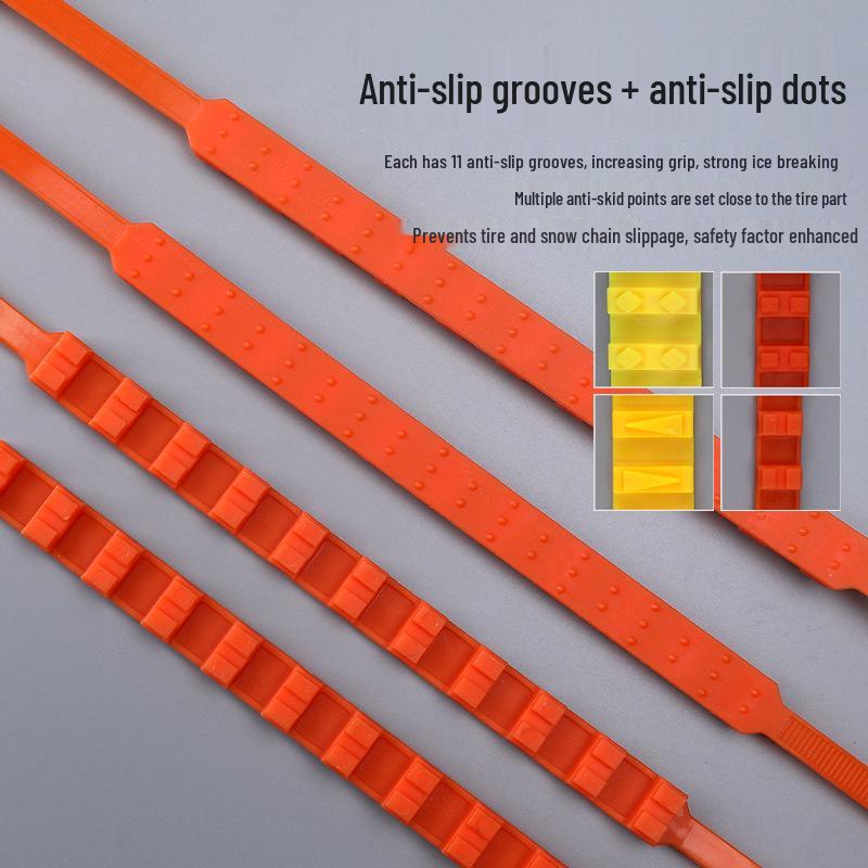 Universal Anti-Skid Cable Tie for Snow: Suitable for Sedans, SUVs, Vans, and Off-Road Vehicles