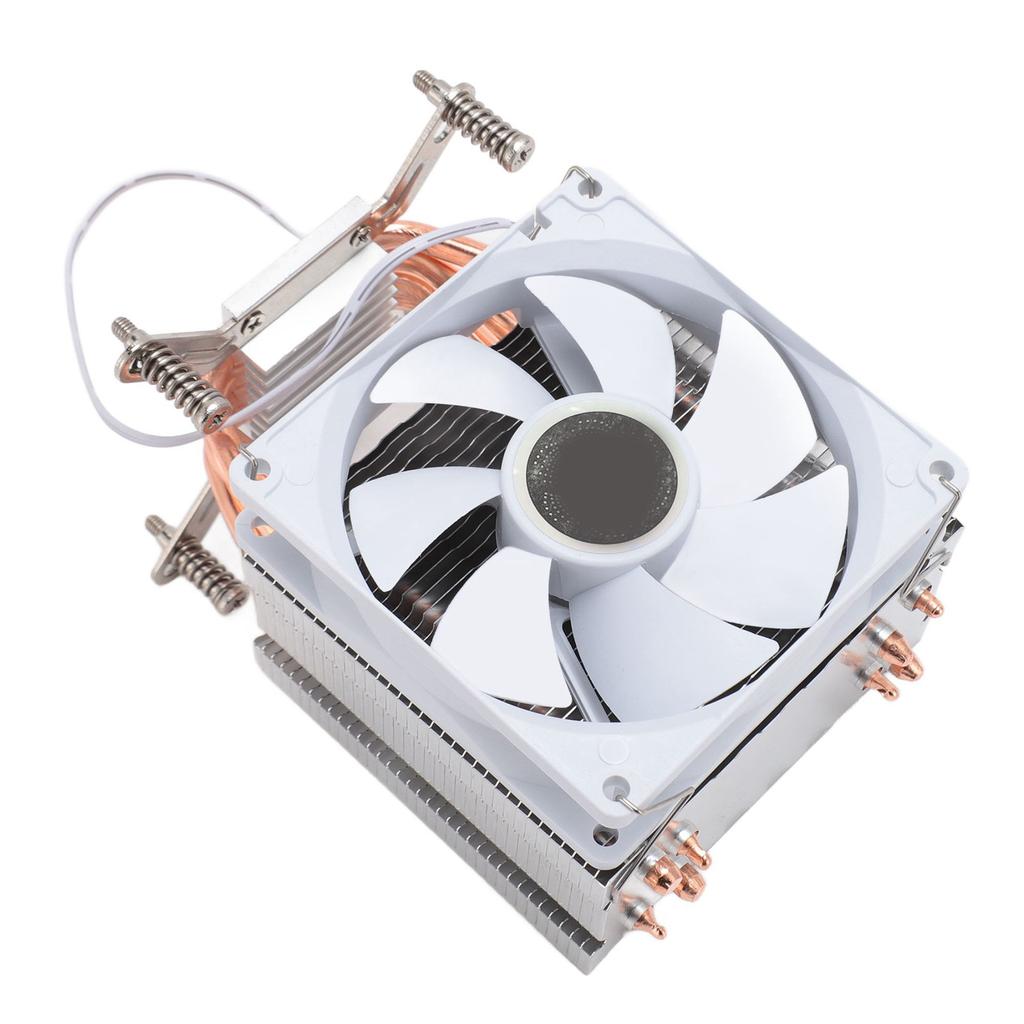CPU Cooling Fan 3.54in 4 Heat Pipes 3pin 12VDC 2000RPM Hydraulic Bearing CPU Air Cooler for Motherboard with Backplate