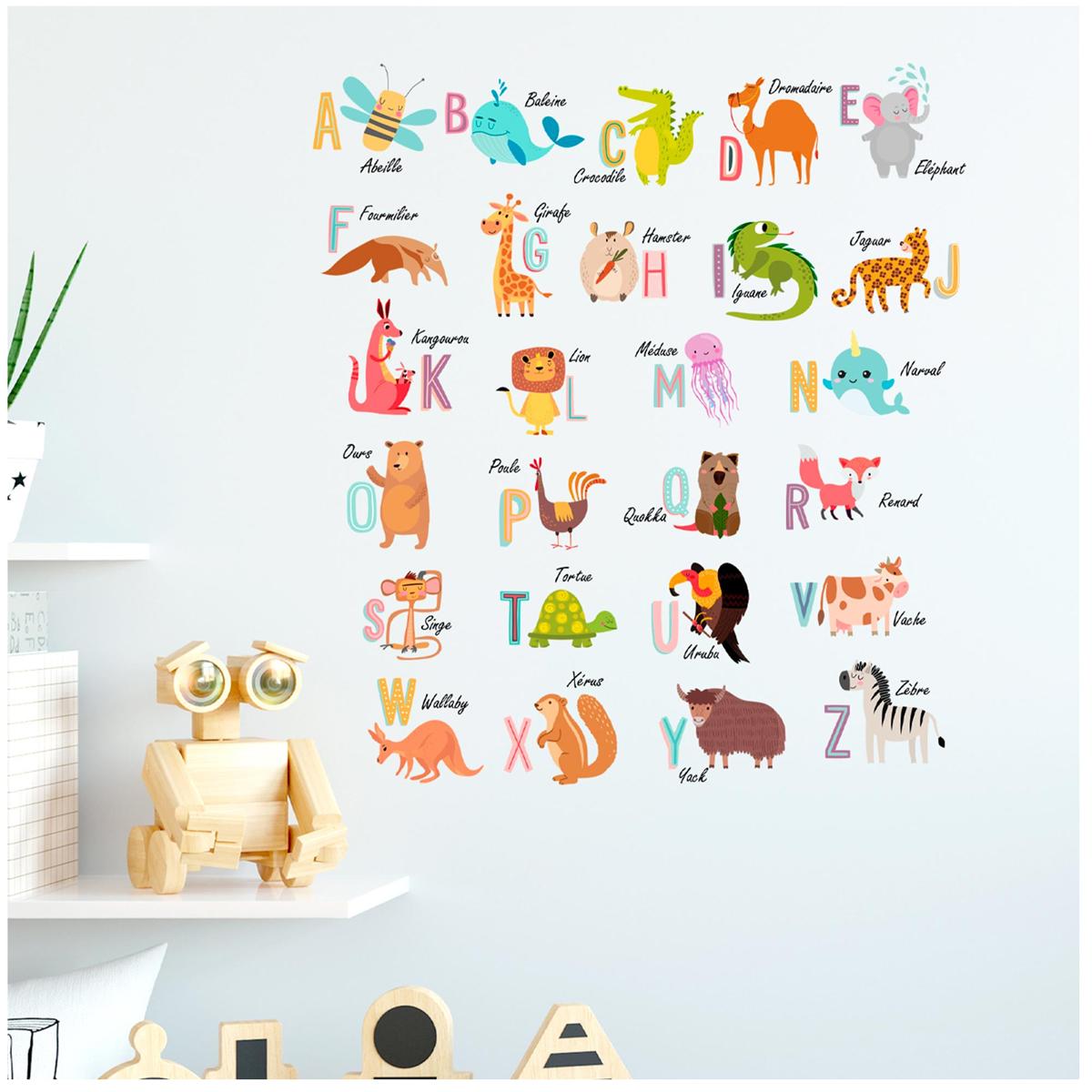 

Les Trésors De Lily [R3407] - Лист наклеек Animal Alphabet разноцветный - 50x70 см разноцветный