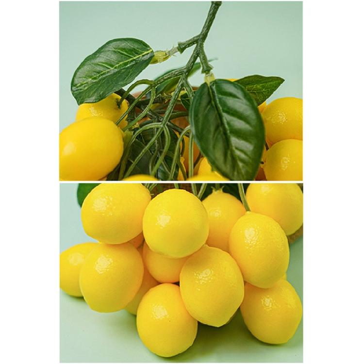 Filo di Limoni Artificiali Limoni Finti Vivaci Decorazione per Tavolo di Casa, Festa, Accessorio per Fotografia