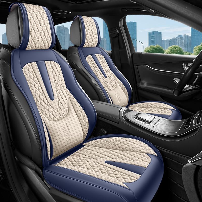 2pc Fixed Lumbar Support Car Seat Cushion, 7-Color Options, Comfortable & Durable, All-Season Car Seat Cover, Universal Fit