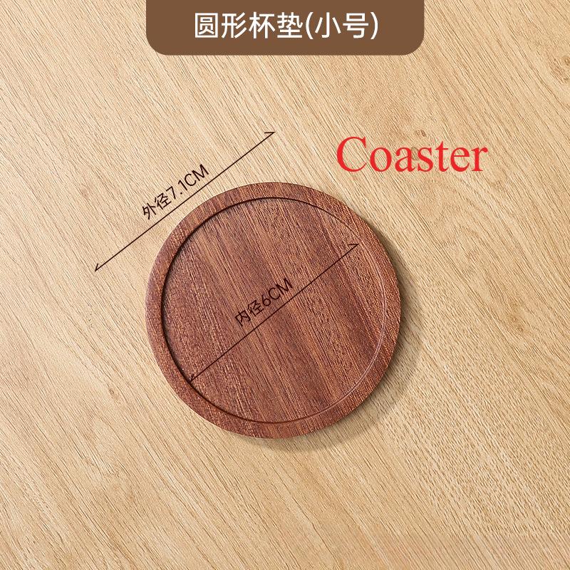 1PCS Wood Placemats Coasters Tea Coffee Cup Pad Decor Round Square Wooden Cup Mat Durable Heat Resistant Drink Mat 2025 New