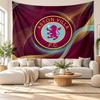 Aston Villa Football Wall Tapestry, Soft Fabric Wall Hanging, Decorative Backdrop For Bedroom Home Wall Art