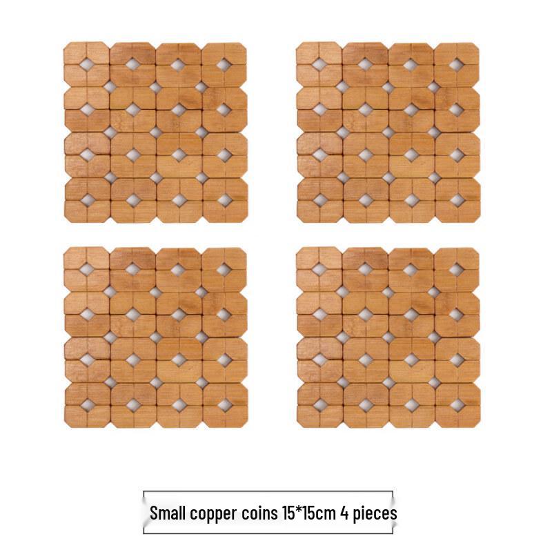 Copper Coin Pattern Heat Insulation Mat Set