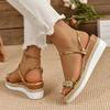Mode 2025 Neue Damen Schuhe Keilsandalen High Heels Designer Schuhe Luxus Plateau Sandalen Outdoor Pantoletten Damen Zapatos De Mujer