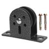 3 pièces Poulie de Construction en Fer Support Mural Système de Poulie Roue de Poulie Petite Taille Support Plafond
