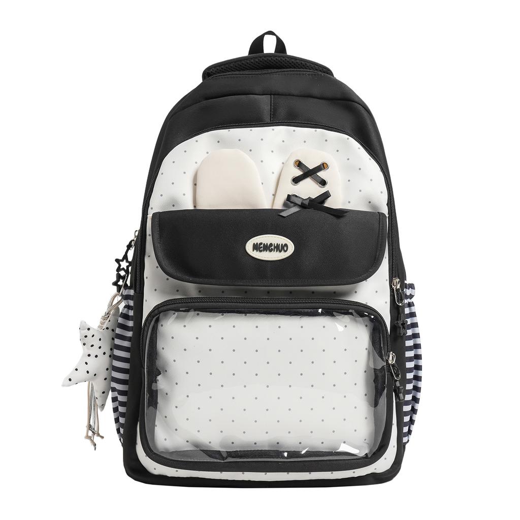 Schoolbag Japanese ins style new high-value schoolbag girls sweet junior high school pain backpack lightweight large-capacity backpack