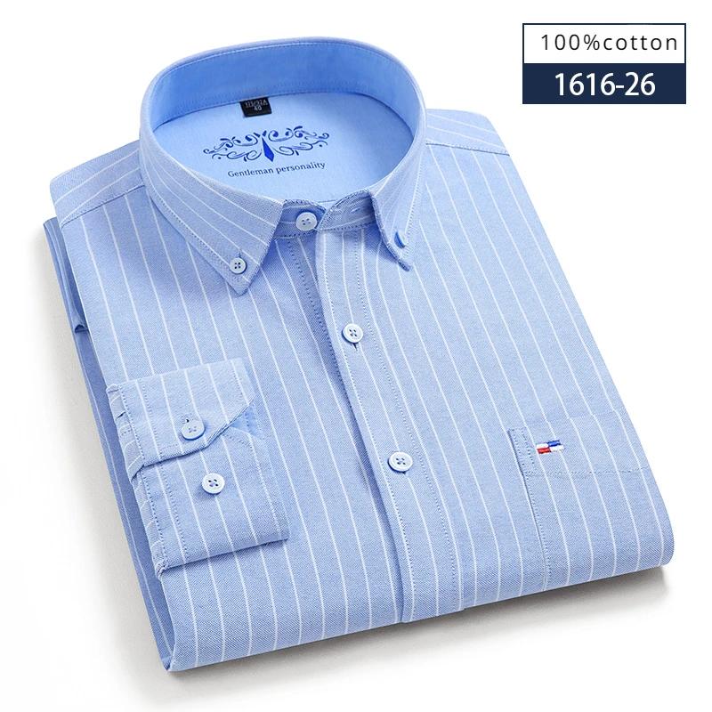 New in shirt hight quality 100%cotton oxford long-sleeve shirts for men slim fit formal shirt soft office elegants white clothes