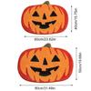 Halloween Pumpkin Cashmere Door Mat Plush Thickened Bathroom Carpet Absorbent Bathroom Mat for Entrance Bedroom Kitchen Bathroom